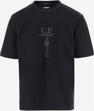 C.P. Company C.p. Company, Heren, Tops, Zwart, Maat: M Katoen