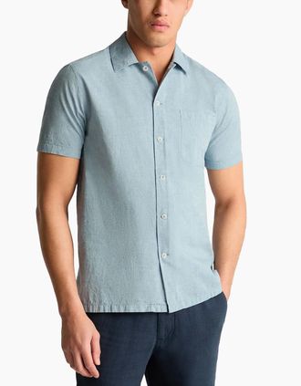Remus Uomo Mens Remus Uomo Paolo Tapered Shirt BLUE - Size: 42/Regular