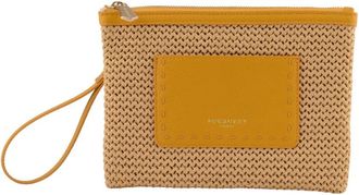 Pourchet Cassis Clutch - Dames - Clutches - Geel - ONE Size - Leer - Tassen