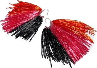 La DoubleJ Oorbellen met Franjes - Dames - Oorbellen - Veelkleurig - ONE Size - Accessoires