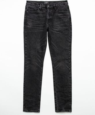 Earnest Sewn Mens Bryan Slouchy Slim Black Denim Jeans