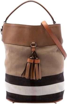 Burberry Bolso Pre-owned Vintage Bucket - Pre-owned - Mujer - Marr&oacute;n - ONE SIZE