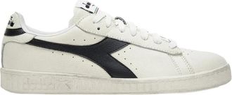 Diadora Vintage Leren Lage Sneakers - Heren - Sneakers - Zwart - 36 1/2 EU - Leer - Schoenen