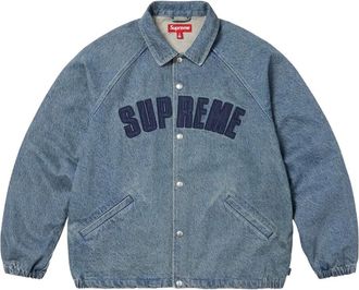 SUPREME Giacca con logo ricamato - Blu