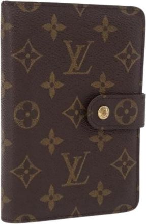 Louis Vuitton Pre-owned Monogram Canvas Portemonnee - Dames - Vintage Accessoires - Bruin - ONE Size - Vintage