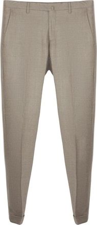 BRIGLIA 1949 Pantalon van scheerwol - Heren - Nette broeken - Beige - XL - Wol - Broeken