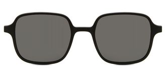 SmartBuy Collection Square Clip-On TR90 Mens Prescription Sunglasses Black Size 51 - SmartBuy Collection