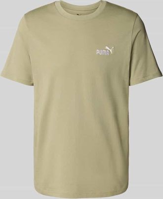 Puma T-Shirt mit Label-Stitching in Hellgruen, Größe XXL