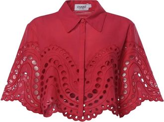 Charo Ruiz Ibiza Overhemden, Dames, Roze, L, Katoen, Storm Blouse