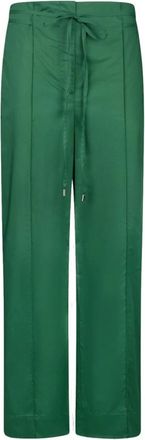 Liu Jo Groene Palazzo Broek voor Vrouwen - Dames - Straight fit broeken - Groen - S - Broeken