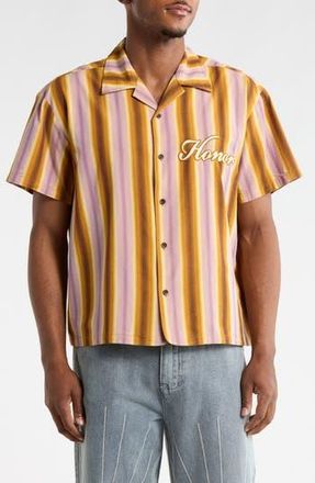 Honor The Gift Auto Shop Camp Shirt in Brown at Nordstrom Rack, Size Xxx-Large