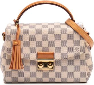 Louis Vuitton Pre-owned Handbags, female, White, Size: ONE SIZE Pre-owned Damier Azur Croisette