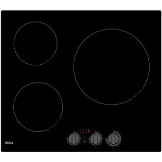 Amica Placa De Inducci&oacute;n 58cm 3 Fuegos 5500w Negra - Aim3530 - Amica