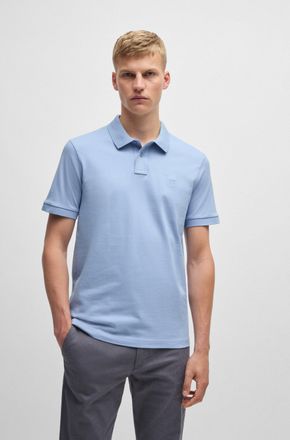 Boss Orange by Hugo Boss Poloshirt BOSS ORANGE Passenger, Herren, Gr. XL, blau (open blau470), Jersey, Obermaterial: 95% Baumwolle, 5% Elasthan, Basic h&uuml;ftbedeckend, hoch gesc