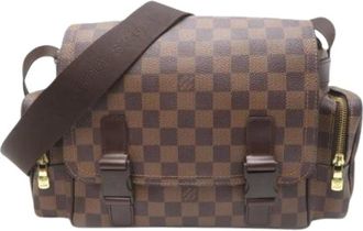 Louis Vuitton Pre-owned Cross Body Bags, male, Brown, Size: ONE SIZE Pre-owned Damier Canvas Shoulder Bag