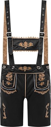 Generic Lederhosen Men Stag Do Outfit Oktoberfest Costume Men Mens Traditional German Bavarian Dungarees Suspender Embroidered Trousers Jumpsuit Playsuit Fanc