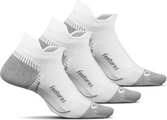 Feetures Plantar Fasciitis Relief Sock Light Cushion No Show Tab Targeted Compression Sock in Pearl at Nordstrom, Size Medium