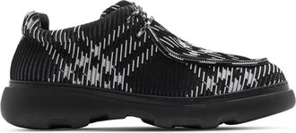 Burberry Creeper Checked Embossed Logo Derby Shoes, Brand Size 41 (US Size 8)