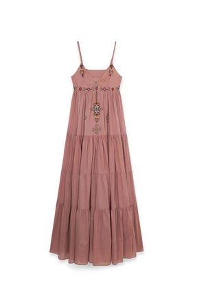 Fortela Amelie Navajo Crochet Dress in Antique Pink at Nordstrom, Size 40 Eu