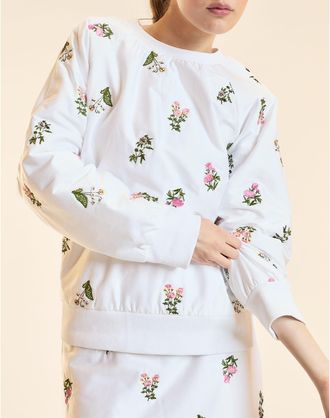 Cynthia Rowley Embroidered Pullover