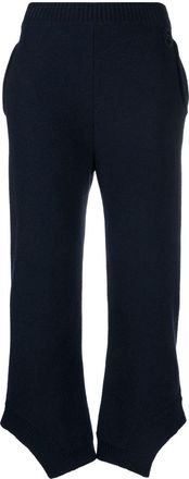 Stella McCartney asymmetric cotton trousers - women - Cotton - 34 - Blue