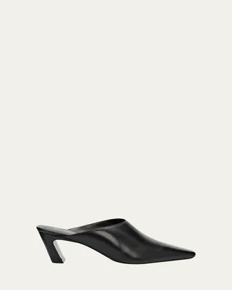 Stuart Weitzman 50mm Stassi Leather Mules