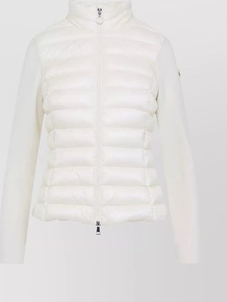 Moncler quilted wool jacket feather insert