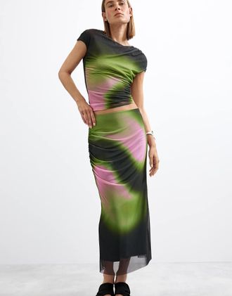 Desigual gonna a tubino in maglia nera-Nero