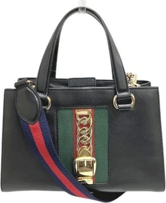 Gucci Pre-owned Handbags, female, Black, Size: ONE SIZE Pre-owned Leather gucci-bags