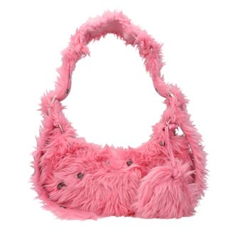 Balenciaga Umh&auml;ngetaschen Le Cagole Damen Eco Fur Pink