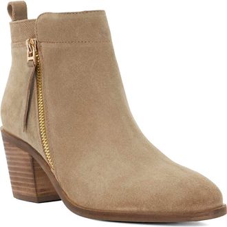Dune London Paicing Block Heel Bootie in Taupe at Nordstrom, Size 8.5Us