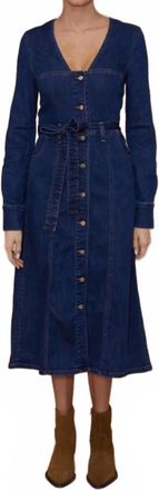 LE JEAN Nina Midi Dress In Ink
