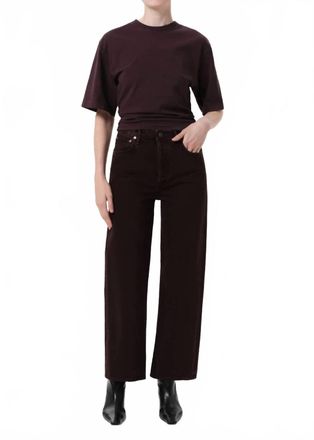 A Gold E Ren Wide Leg Jean In Sloe Berry