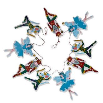 Tag Multicolor Paper Nutcracker Garland for Holiday Decor in Multicolored at Nordstrom