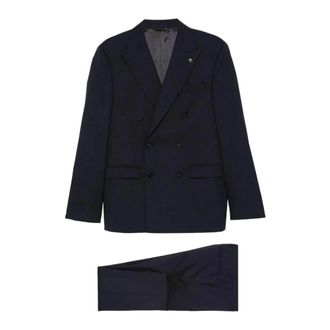 Manuel Ritz Kleedjes - Heren - Business pakken - Blauw - XL - Leer - Kostuums