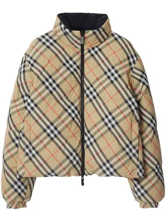 Burberry Piumino reversibile a quadri - Toni neutri