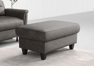 Sit&more Stauraumhocker »Farö« mit Stauraum und Federkern und wengefarbenen Füssen