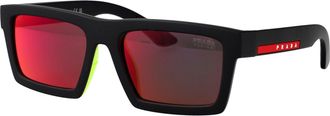 Prada 0PS Matte Black Injected Sunglasses - Black