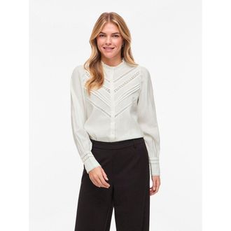 Vila Blouse met opstaande kraag