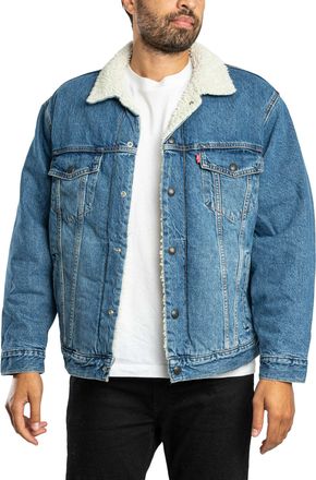 Levi's Relaxte Sherpa-Jas, Blauw