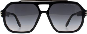 Marc Jacobs Aviator Mens Black Dark Grey Gradient 753/S - One Size