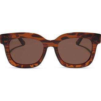 DIFF Eyewear 56mm Makay Square Sunglasses in Mahogany Tort at Nordstrom Rack