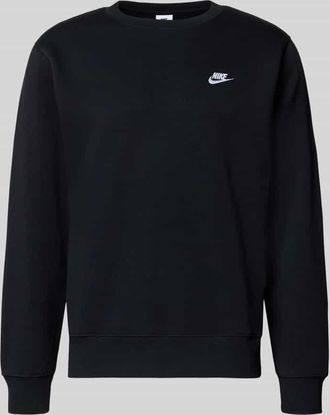 Nike Sweatshirt mit Label-Stitching und Rundhalsausschnitt in Black, Gr&ouml;&szlig;e XXL