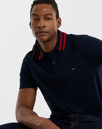 Tommy Hilfiger Mercerised Jacquard Polo