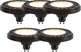 LUEDD Luedd - Set De 5 Bombillas Led Regulables En 3 Pasos Gu10 Ar111 8w 700lm 2700k