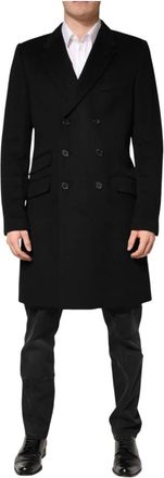 Dolce & Gabbana Coats - Heren - Mantel - Zwart - L - Jassen