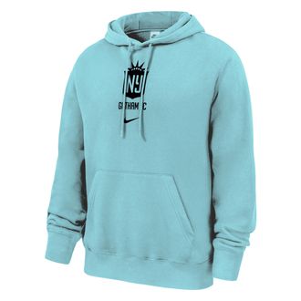 Nike Gotham FC Club Fleece Nike Mens NWSL Pullover Hoodie in Blue | M31233SBFC26-COP