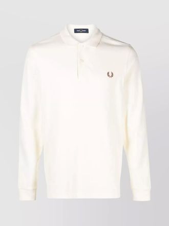 Fred Perry long-sleeve cotton polo shirt