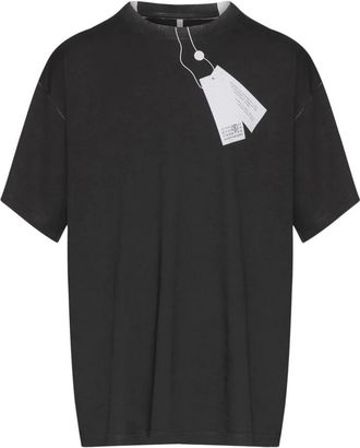 Maison Margiela Trompe loeil T-shirt - Heren - T-shirts - Zwart - M - Katoen - Tops