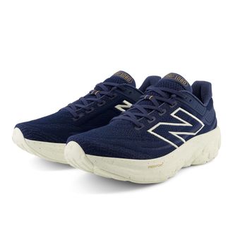 New Balance Mens Fresh Foam X 1080 V13 Running Shoe, Navy/Vintage Indigo/Sea Salt, 15 Wide
